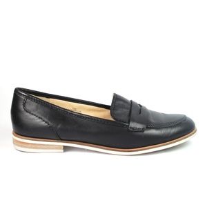 Nine West Womens Black Loafer Shoes Adamson Sz 7.5